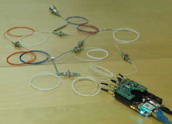 Coherent doppler lidar velocimeter built with Koheron Laser Board for the Red Pitaya